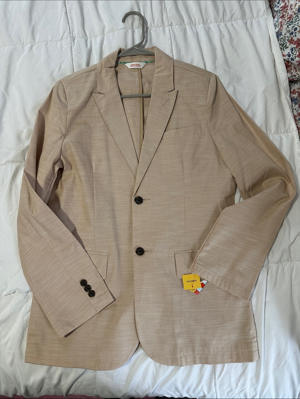 Cat & Jack Beige Boys' Two-Button Blazer